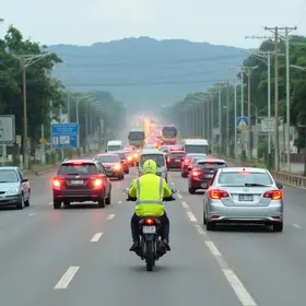 tráfego intenso