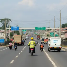 pórtico free flow Rodovia dos Imigrantes