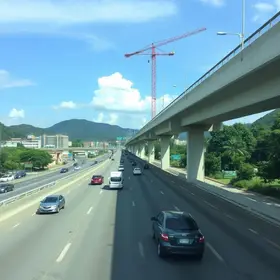 obras no viaduto