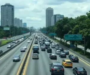 congestionamento nas rodovias do litoral de São Paulo