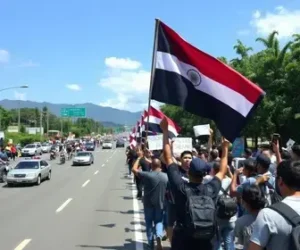 manifestação na Anchieta